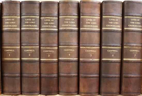 Campbell, John - The Lives of the Lord Chancellor and Keepers of the Great Seal of England, vols 1-7,